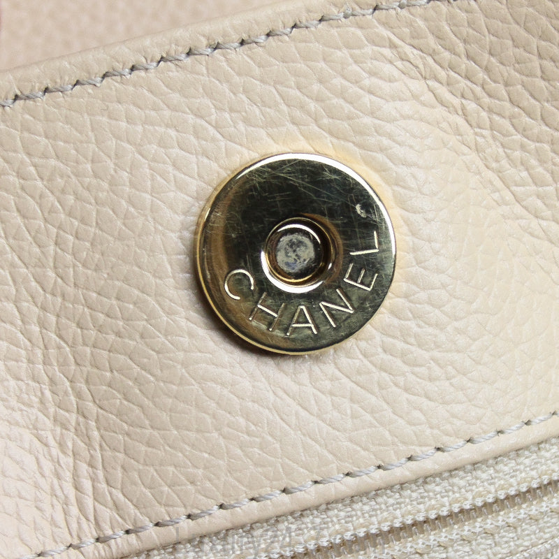 Chanel Light Beige Cerf Executive Tote Bag