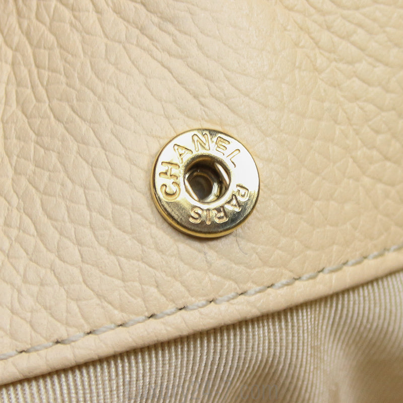 Chanel Light Beige Cerf Executive Tote Bag