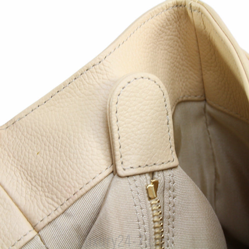 Chanel Light Beige Cerf Executive Tote Bag