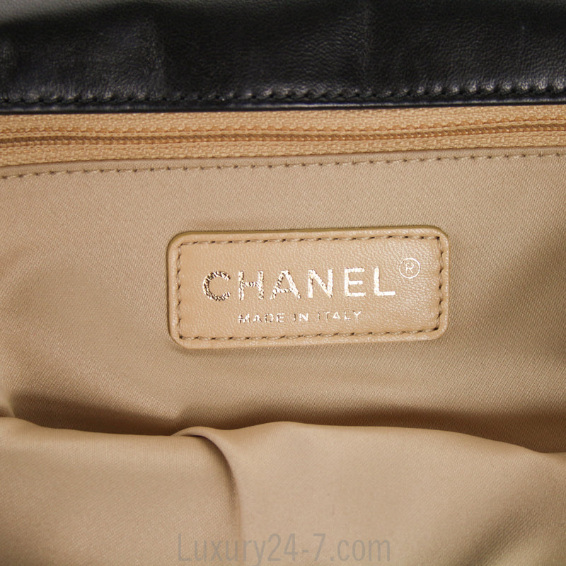 Chanel Two Tone Boy Runway Clutch Bag