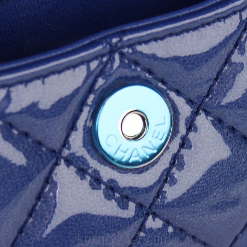 Chanel Blue Pocket Box Camera Case Small Bag