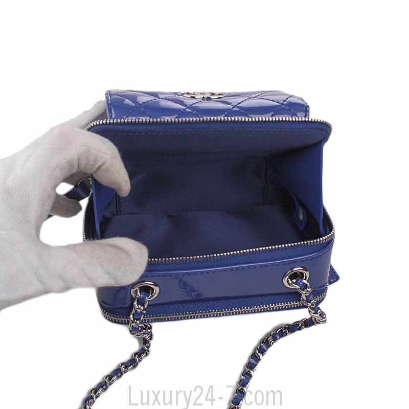 Chanel Blue Pocket Box Camera Case Small Bag