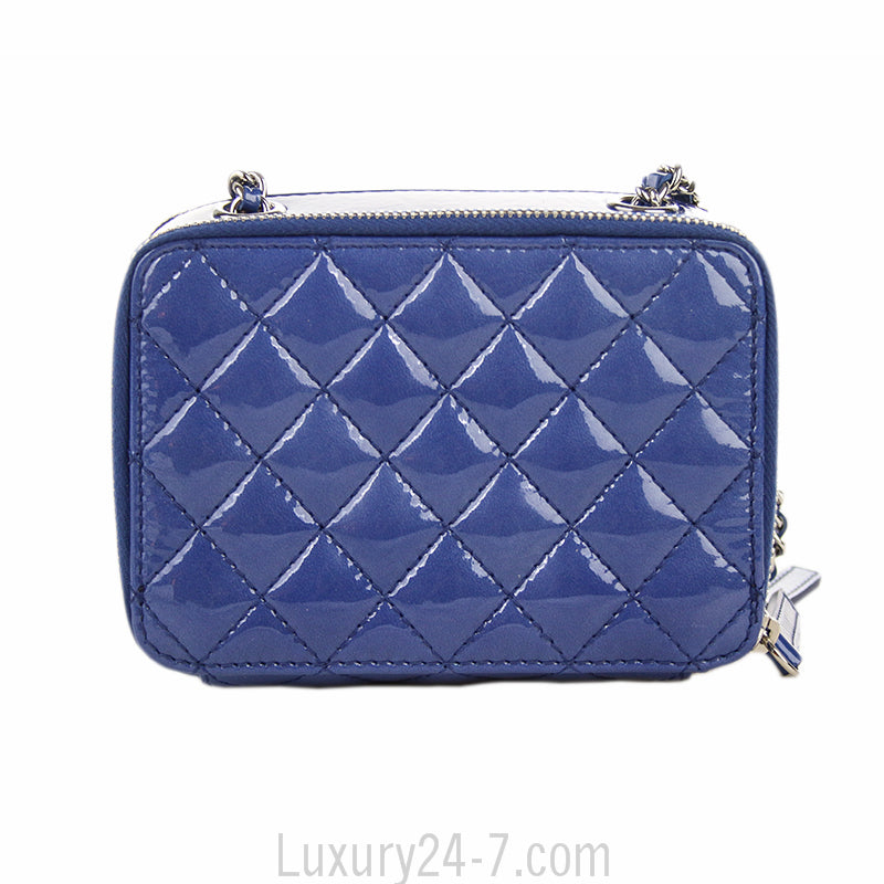Chanel Blue Pocket Box Camera Case Small Bag