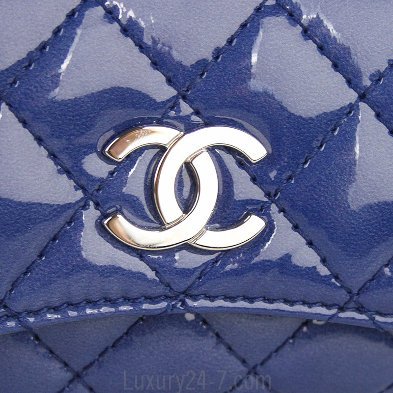 Chanel Blue Pocket Box Camera Case Small Bag
