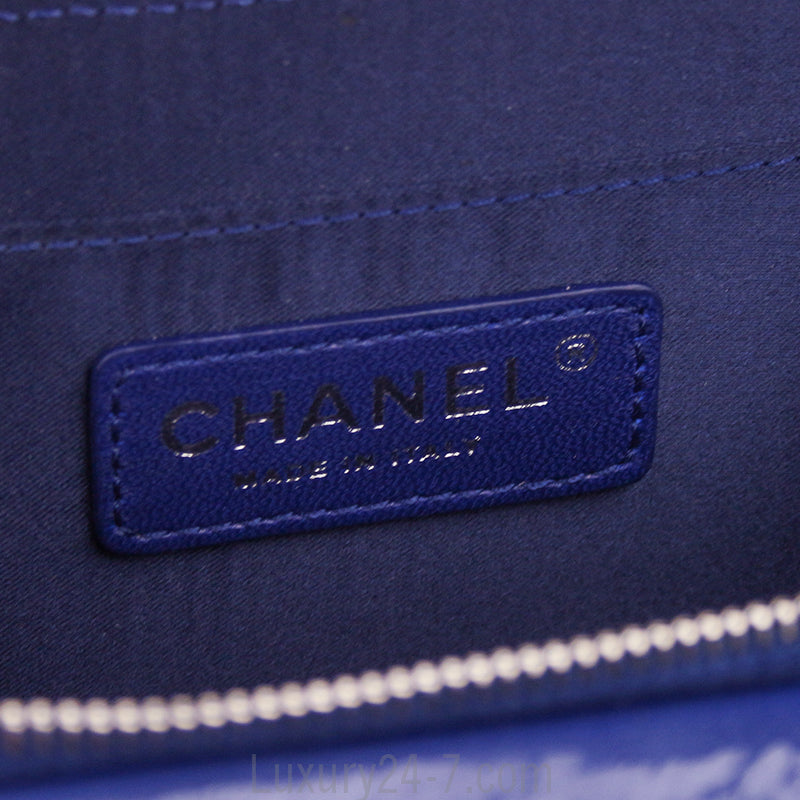 Chanel Blue Pocket Box Camera Case Small Bag