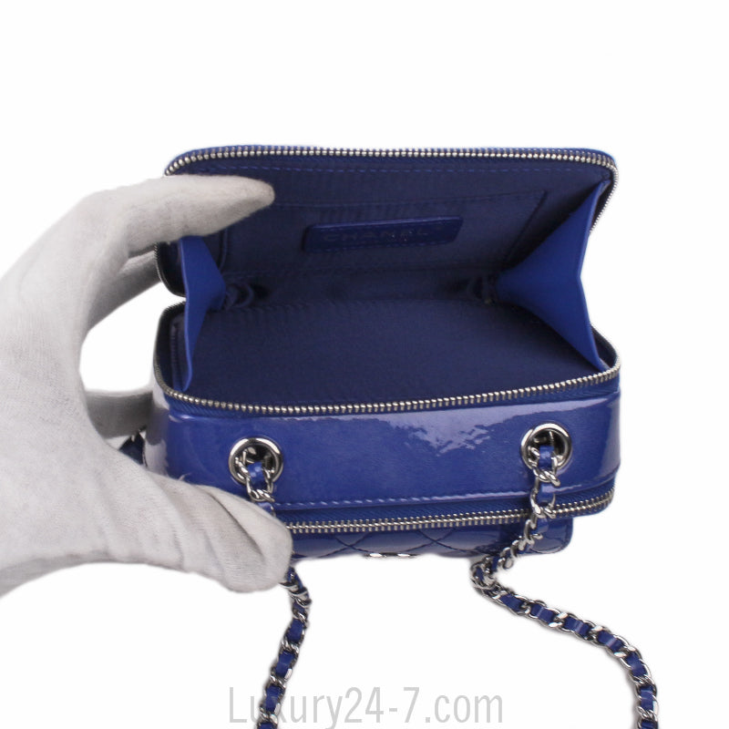 Chanel Blue Pocket Box Camera Case Small Bag