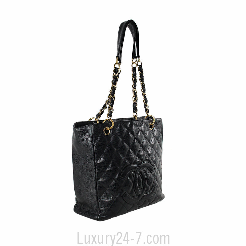Chanel Black Caviar Shoulder Tote
