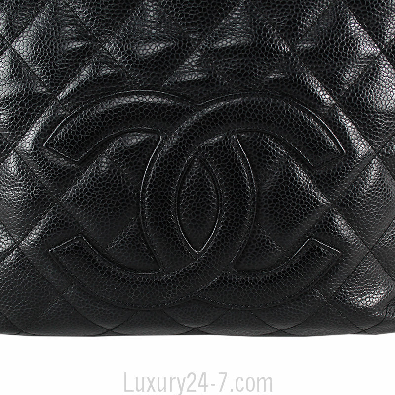 Chanel Black Caviar Shoulder Tote