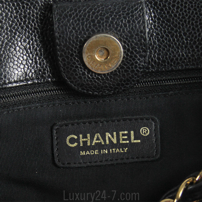 Chanel Black Caviar Shoulder Tote