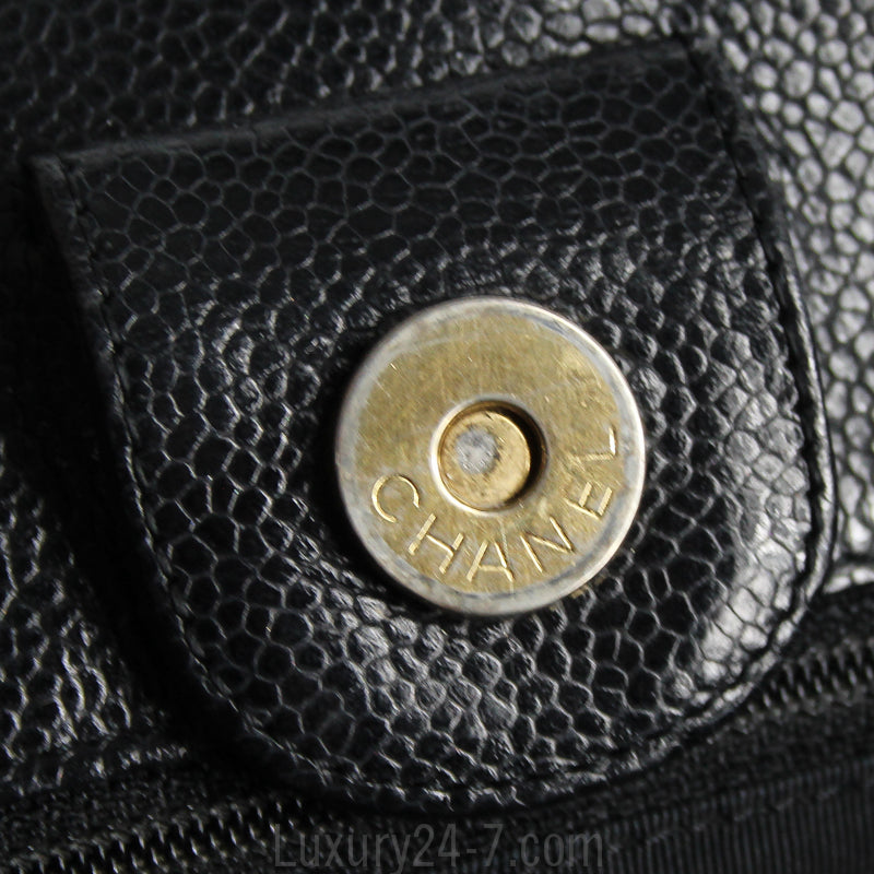 Chanel Black Caviar Shoulder Tote