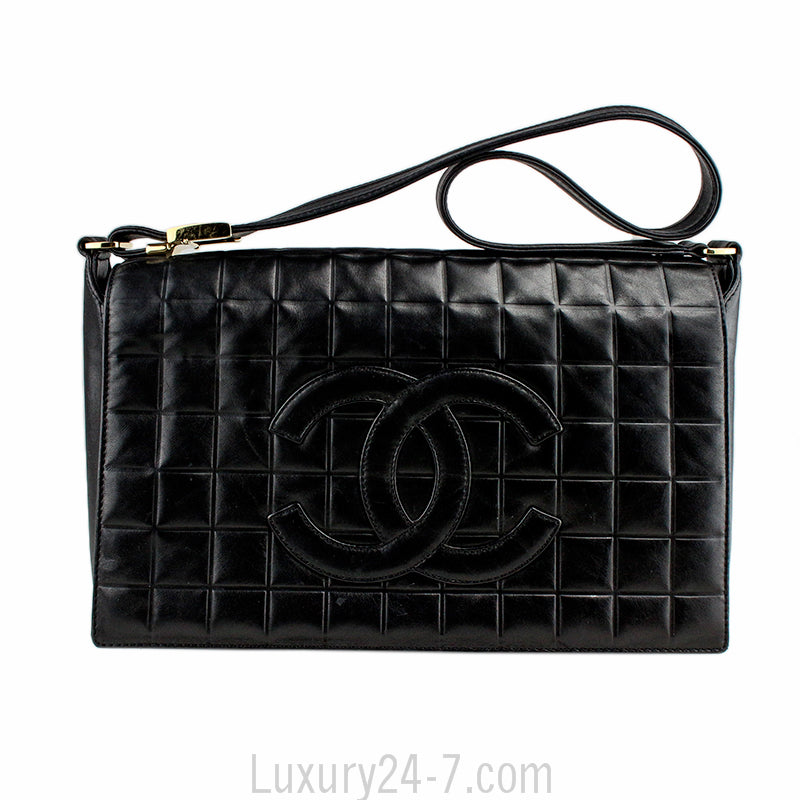 Chanel Vintage Black Shoulder Tote