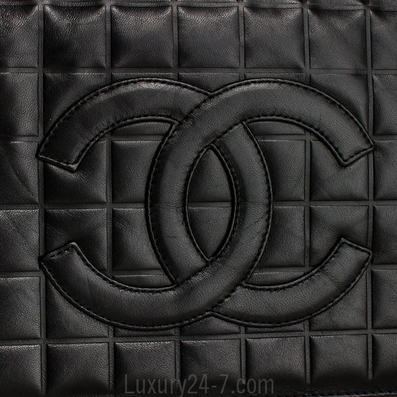 Chanel Vintage Black Shoulder Tote