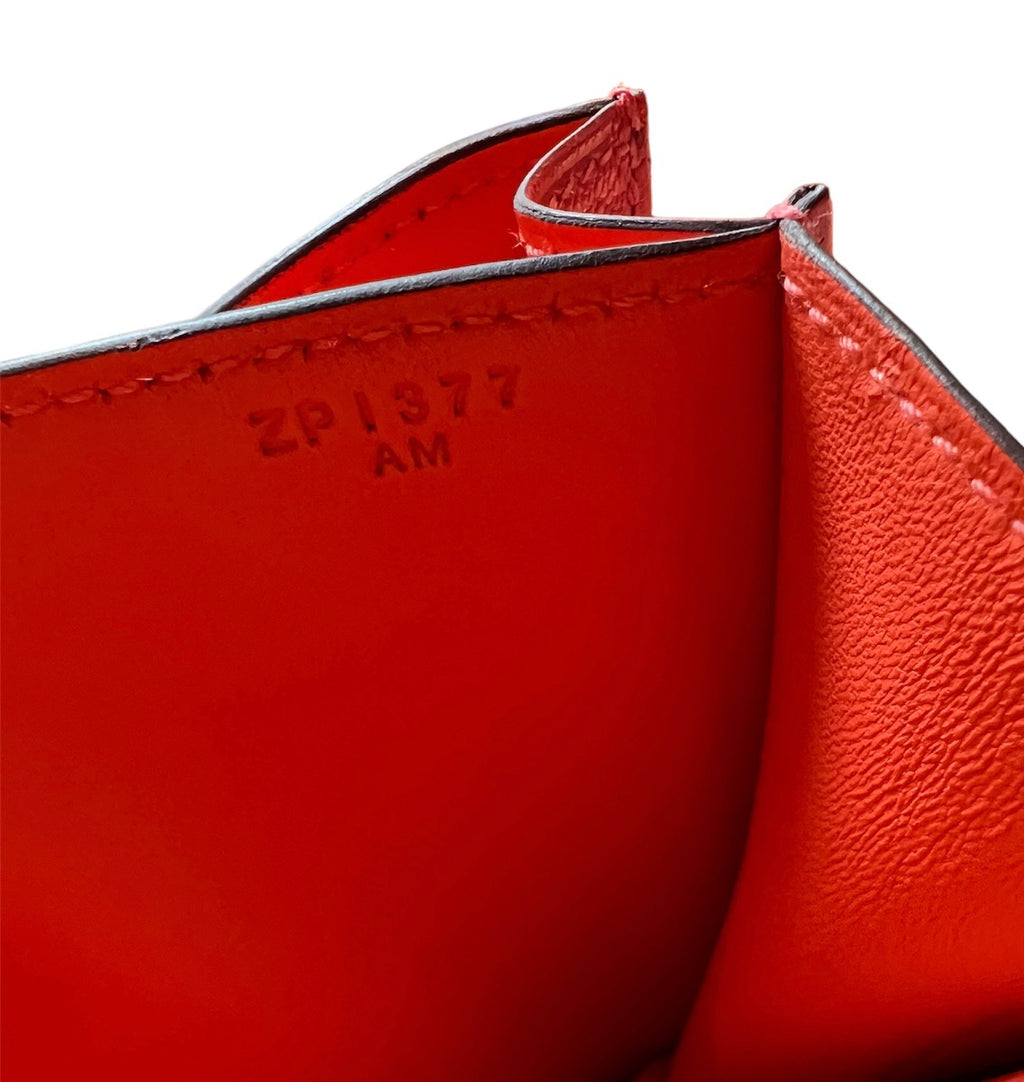 Hermes Texas Rose Chevre Mysore Verso Constance 18