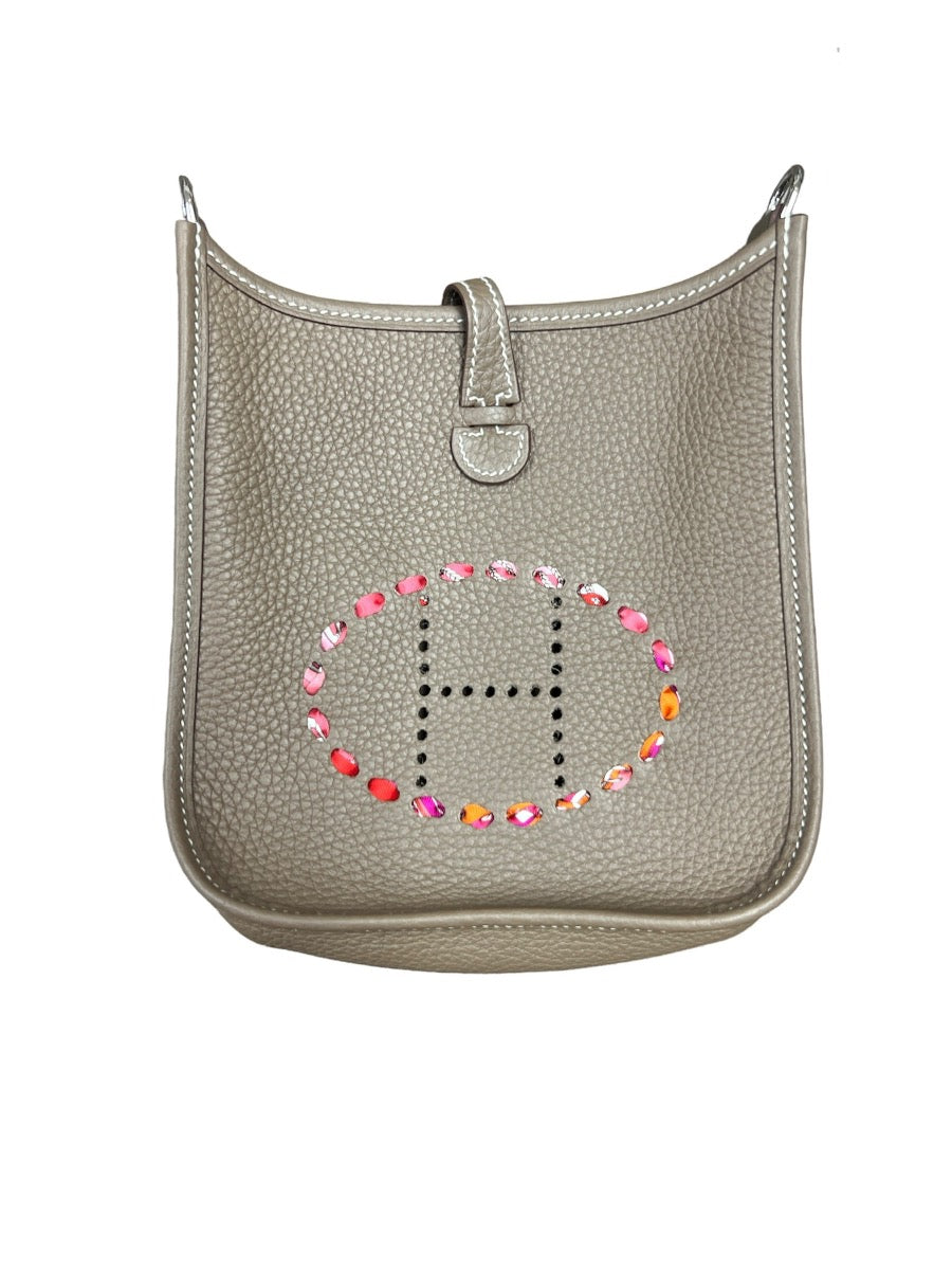 Hermes Etoupe Clemence Evelyn TPM Bag