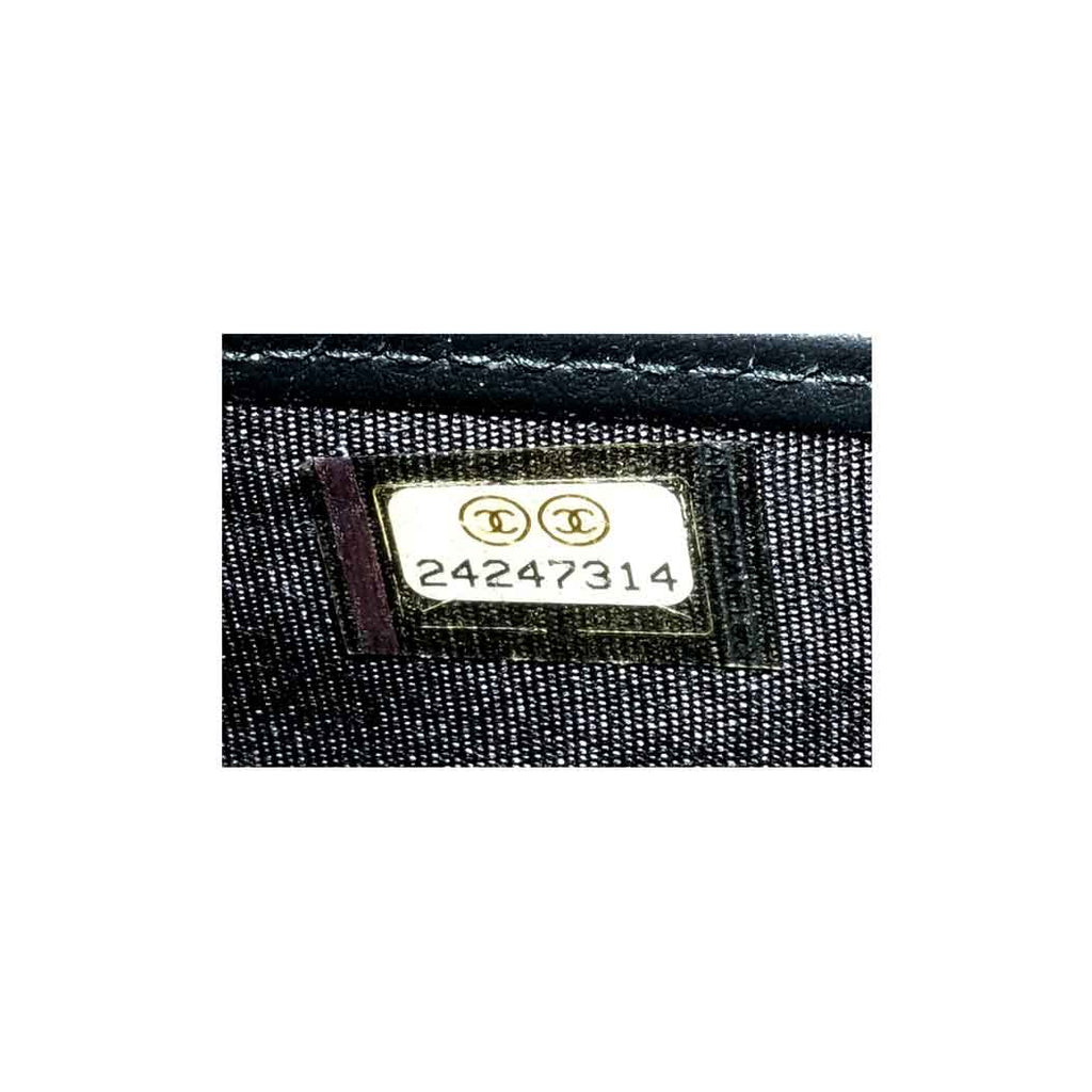 Chanel Black  Boy Long Flap Wallet