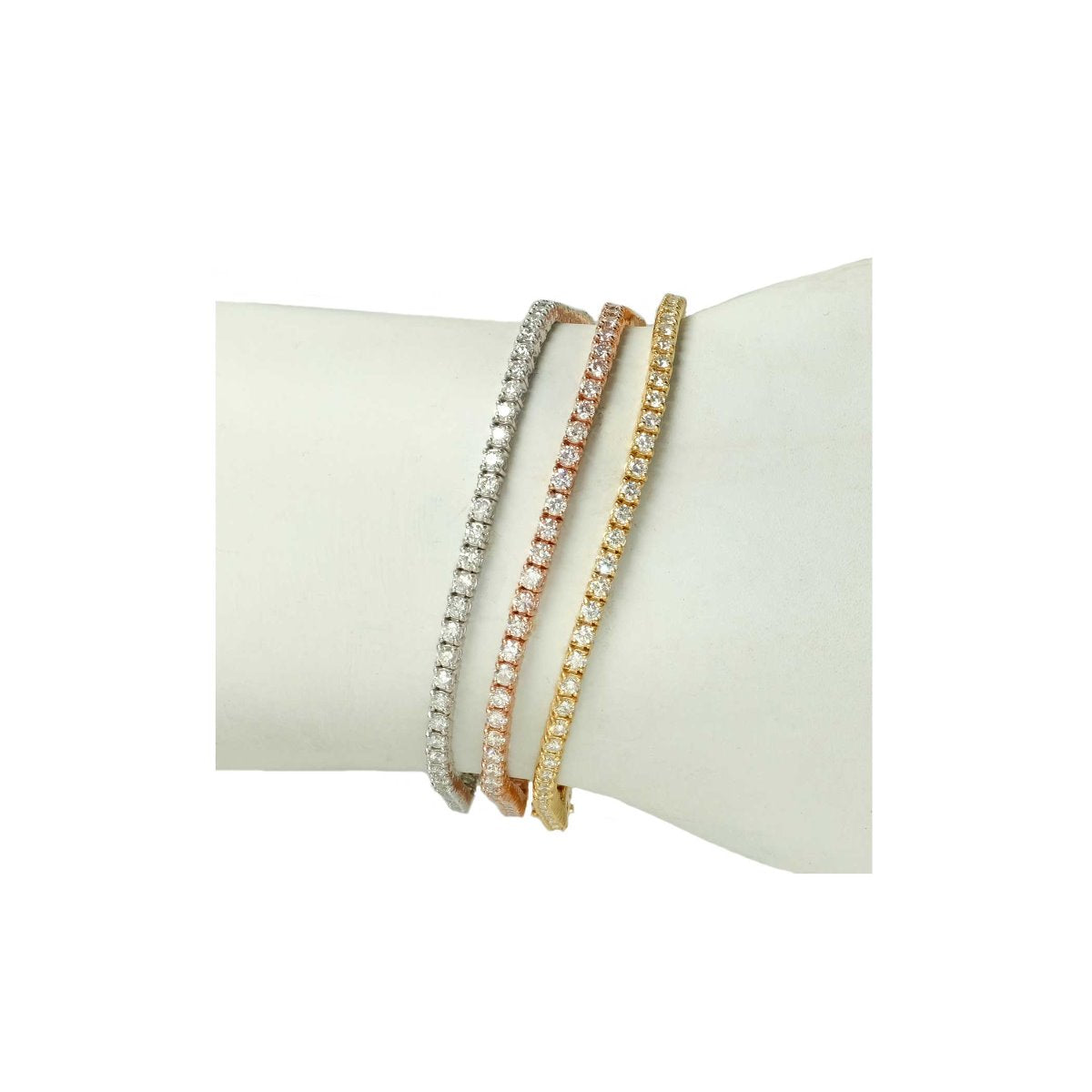 2.05ct Diamond 14k YG Tennis Bracelet