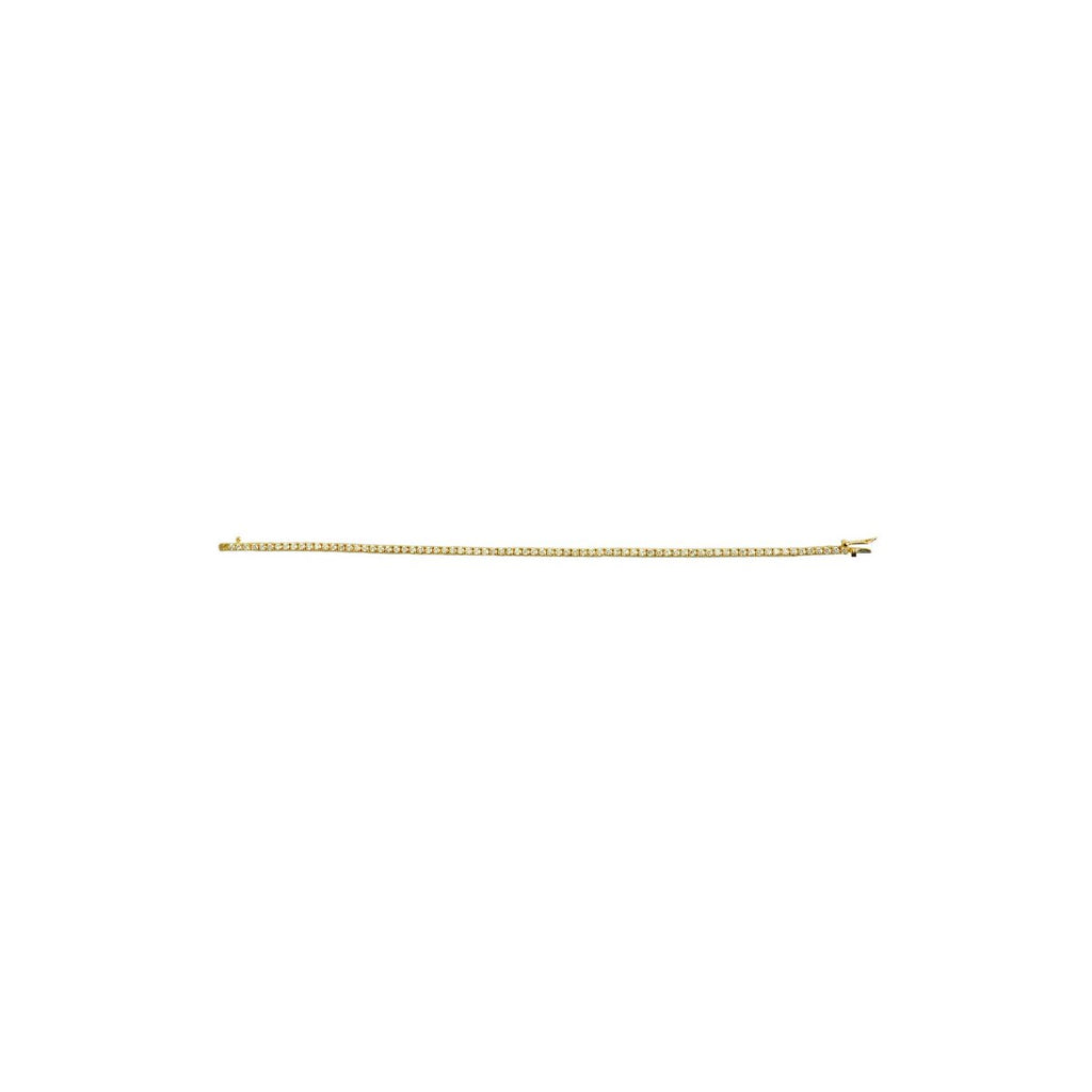 2.05ct Diamond 14k YG Tennis Bracelet