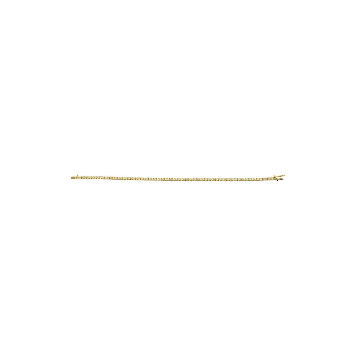 2.05ct Diamond 14k YG Tennis Bracelet