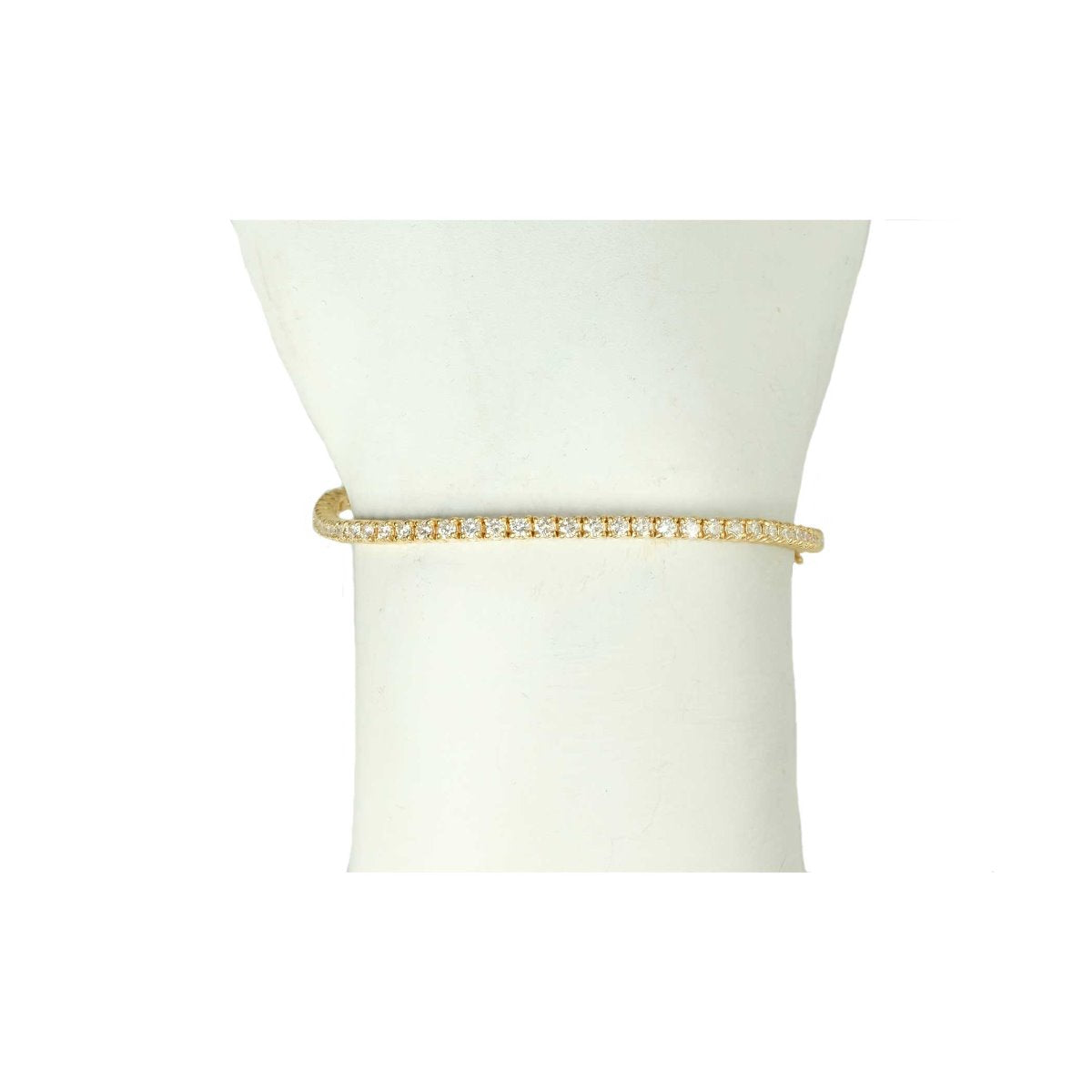 2.05ct Diamond 14k YG Tennis Bracelet