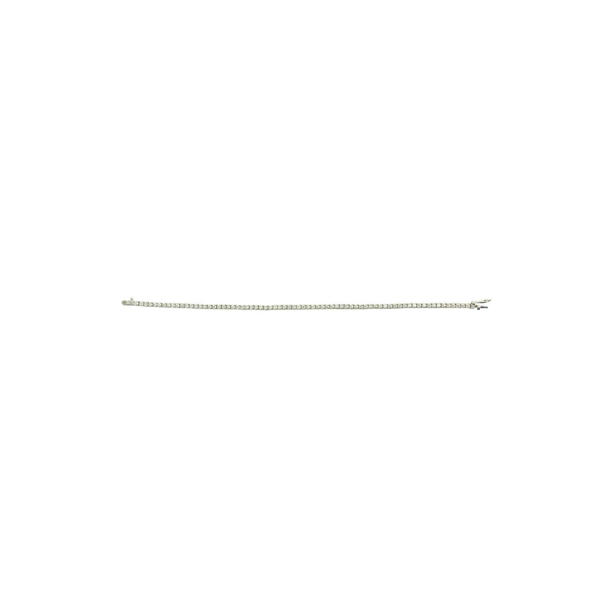 2.05ct Diamond 14k white gold tennis bracelet
