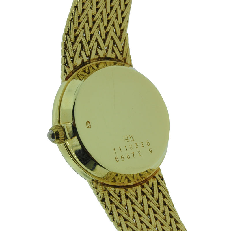 Baume & Mercier 14k Yellow Gold Ladies Wrist Watch