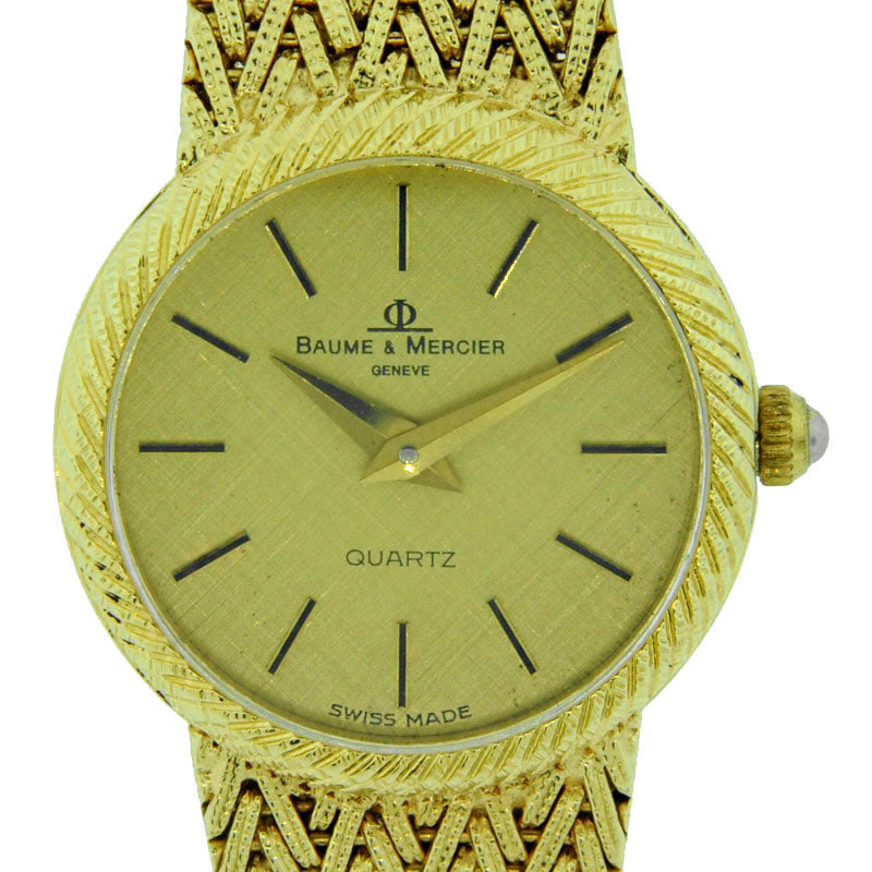 Baume & Mercier 14k Yellow Gold Ladies Wrist Watch
