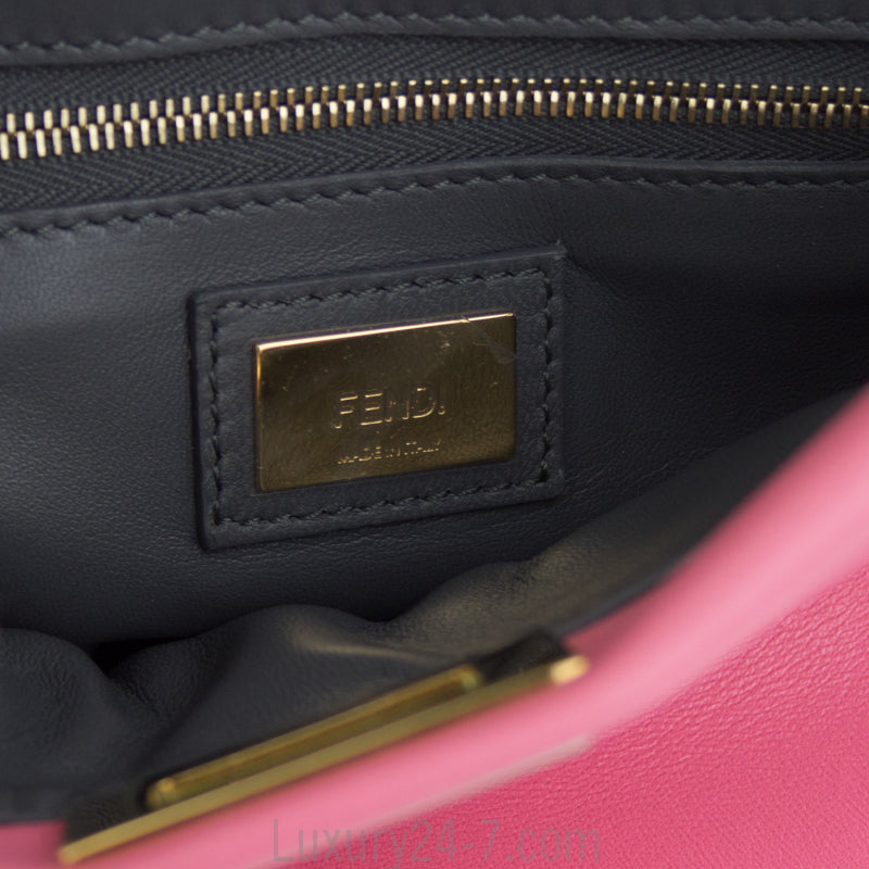 Fendi Two Tone Pink/Blue Mini Peekaboo Satchel Bag