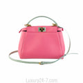 Fendi Two Tone Pink/Blue Mini Peekaboo Satchel Bag