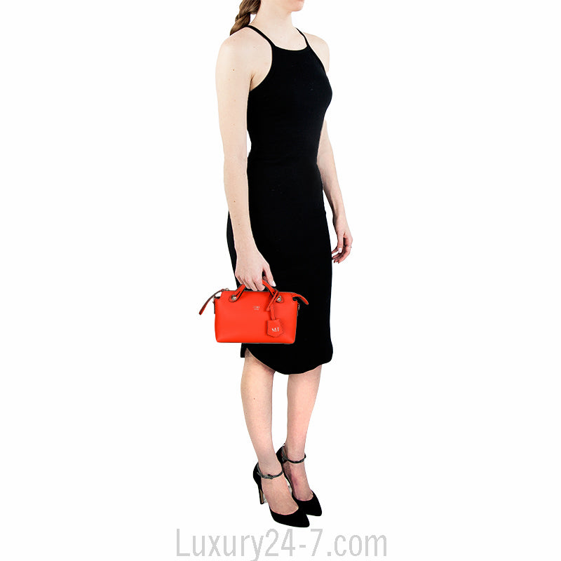 Fendi Orange Mini By The Way Crossbody Bag