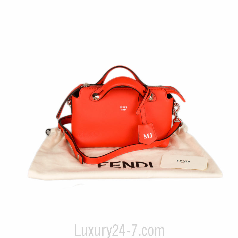 Fendi Orange Mini By The Way Crossbody Bag