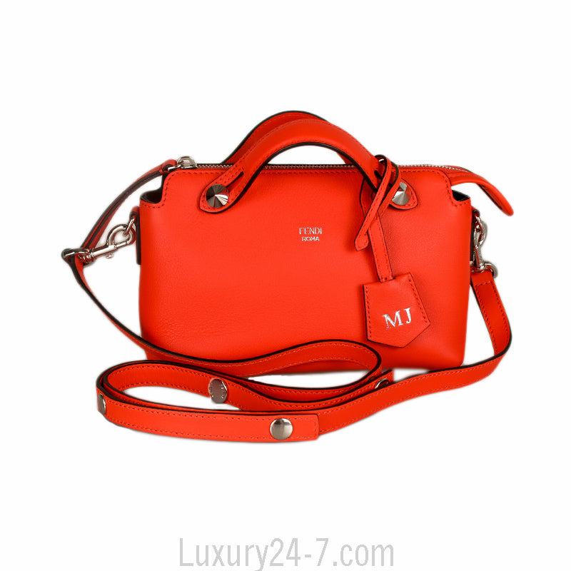 Fendi Orange Mini By The Way Crossbody Bag