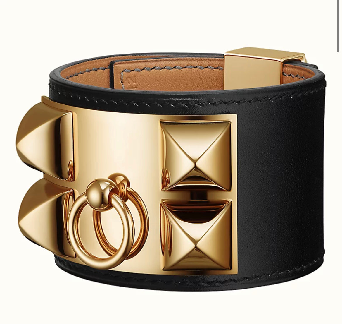 Hermes Black Collier De Chain Bracelet