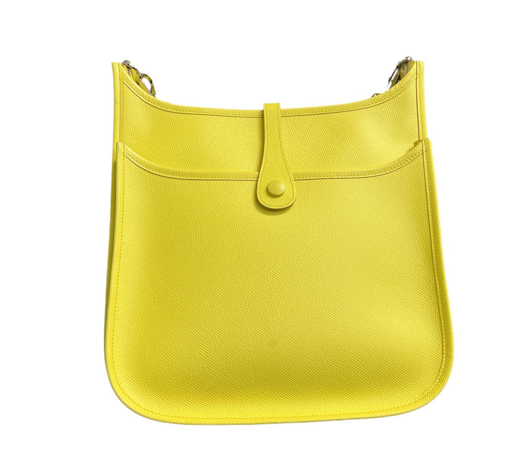 Hermes Lime Epsom  Evelyne PM