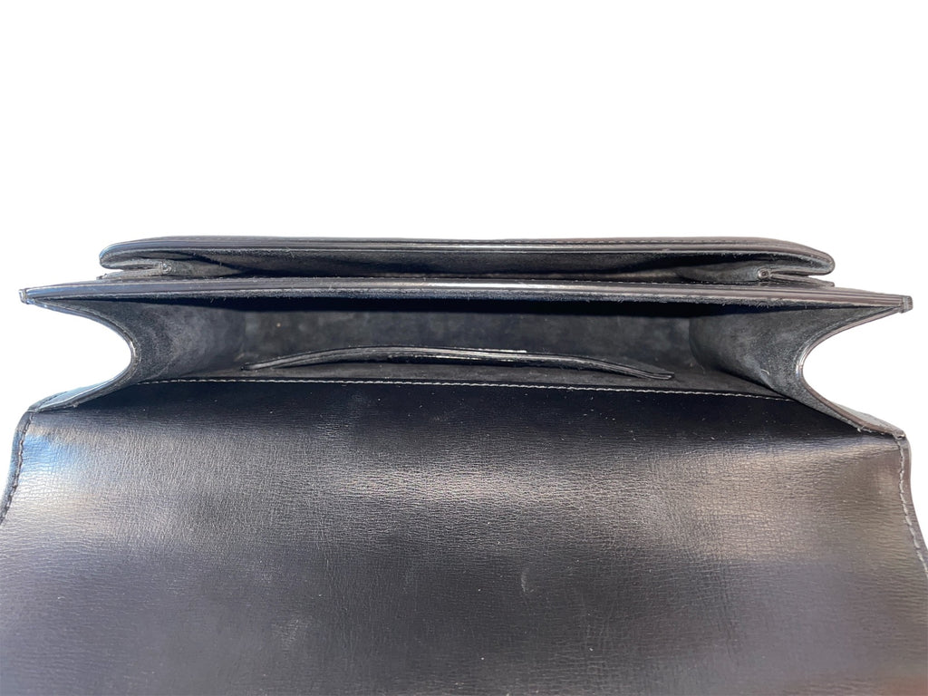 Saint Laurent  Black Medium Monogram Sunset Bag