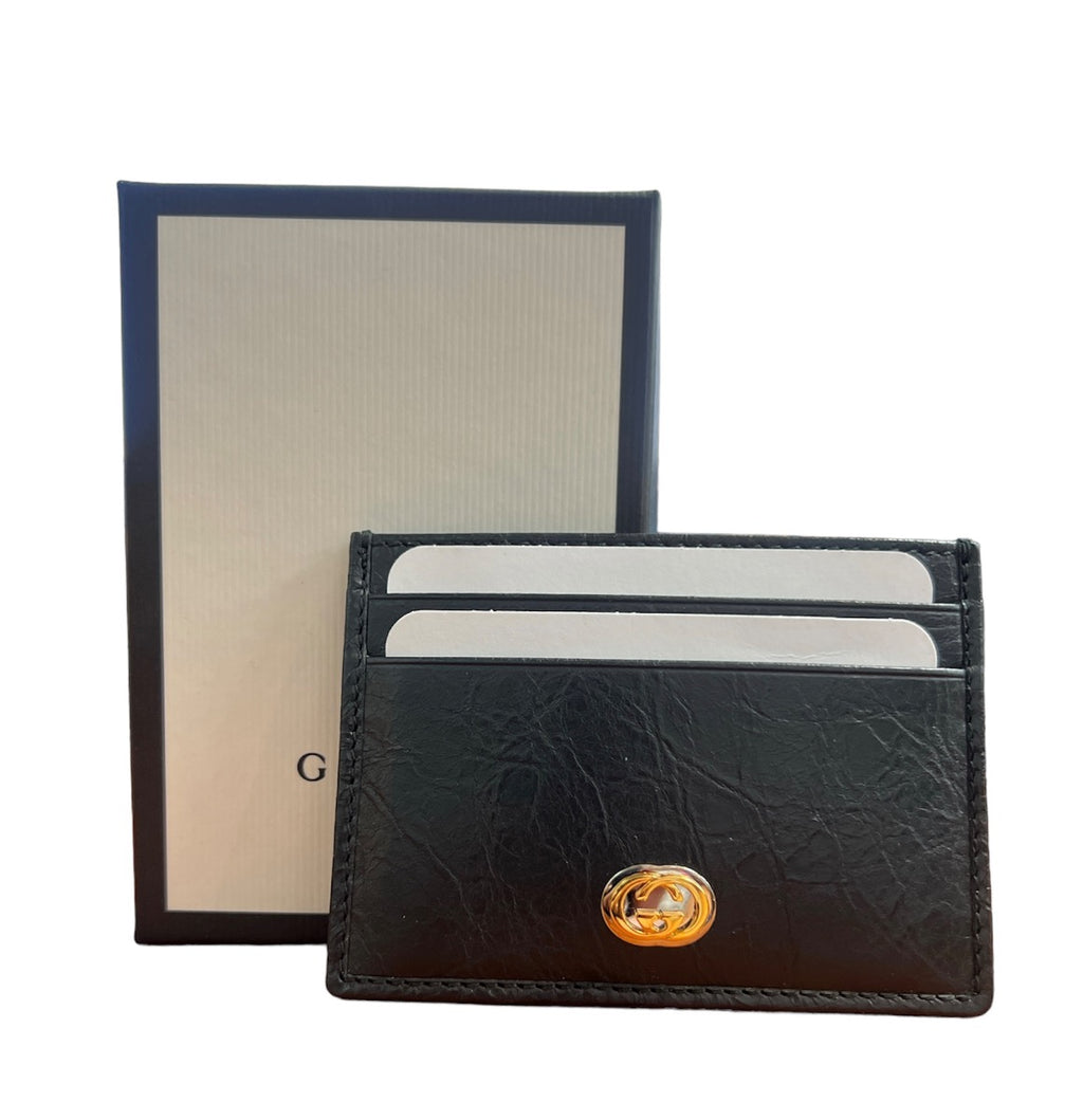 Gucci  Black leather Cardholder