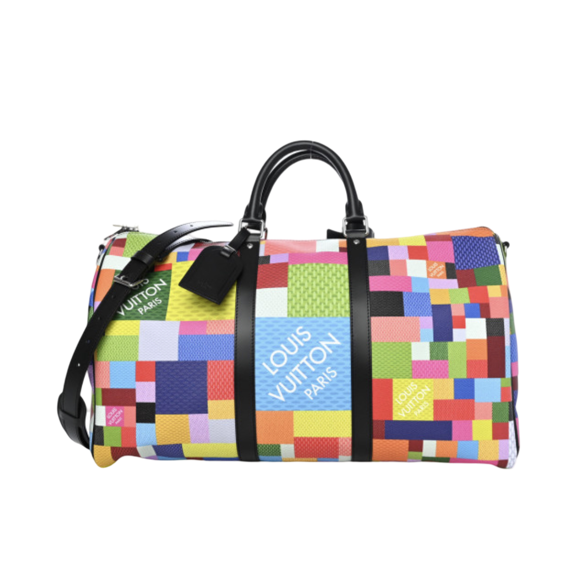 Louis Vuitton Damier Graphite 3D Multicolor Keepall Bandouliere 50