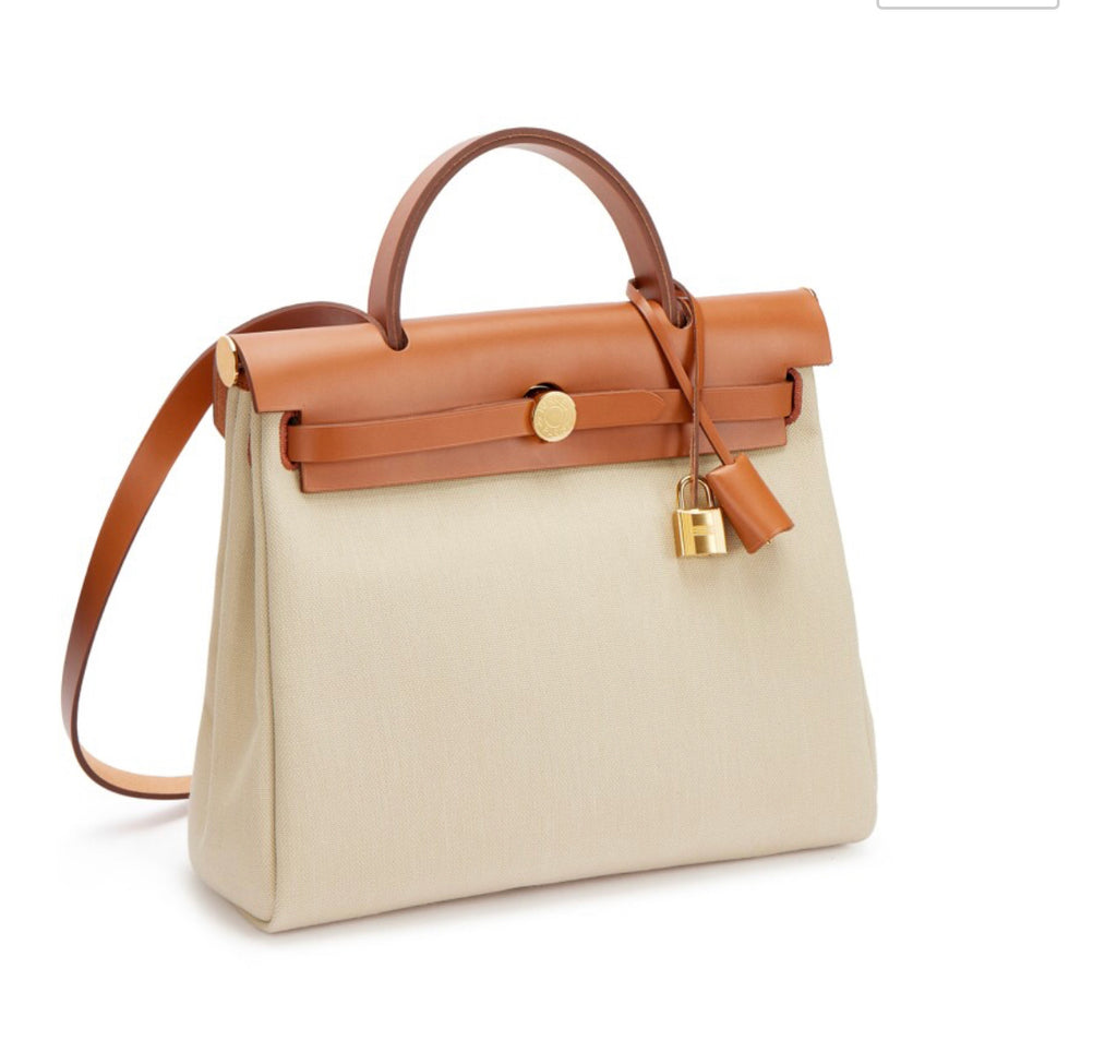 Hermes  Vache Hunter & Beton Toile Herbag Zip 31 WGH