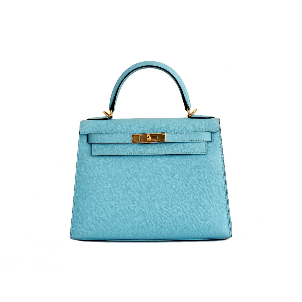 Hermès Blue Atoll Epsom Sellier Kelly 28