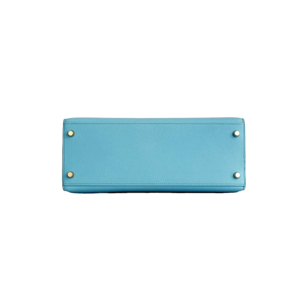 Hermès Blue Atoll Epsom Sellier Kelly 28