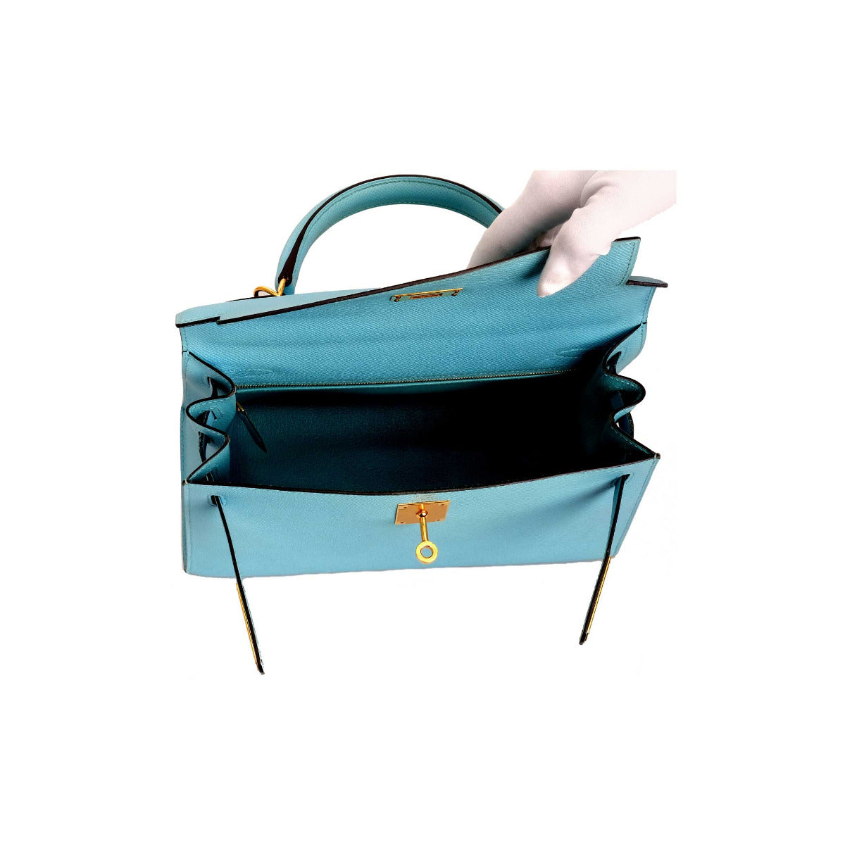 Hermès Blue Atoll Epsom Sellier Kelly 28