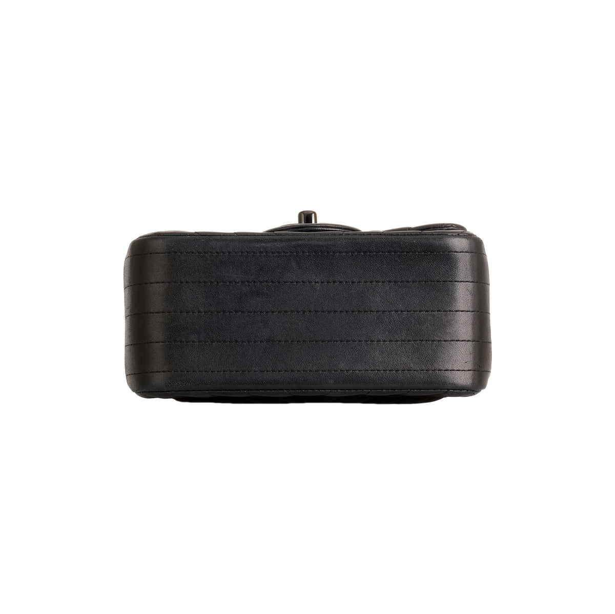 Chanel So Black Mini Chevron Square Flap Bag