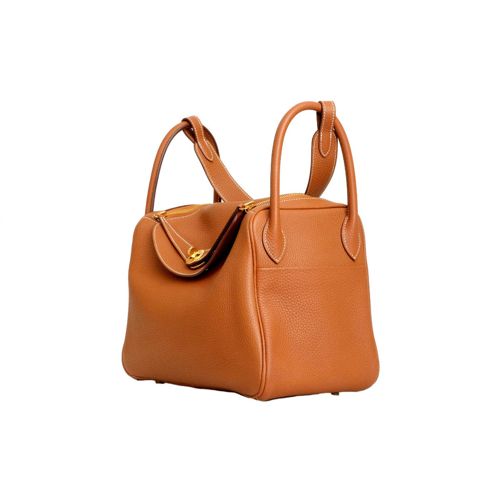 Hermès Gold Clemence Lindy 30