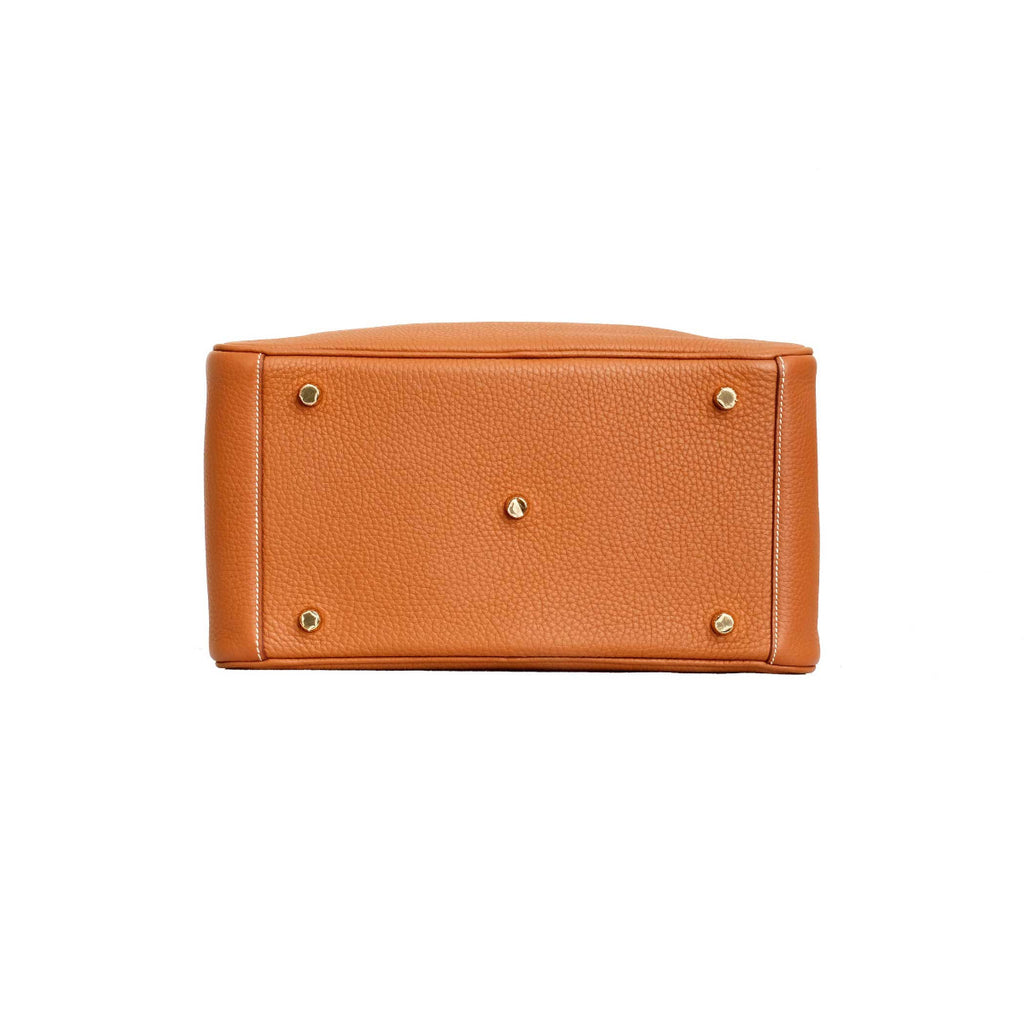 Hermès Gold Clemence Lindy 30