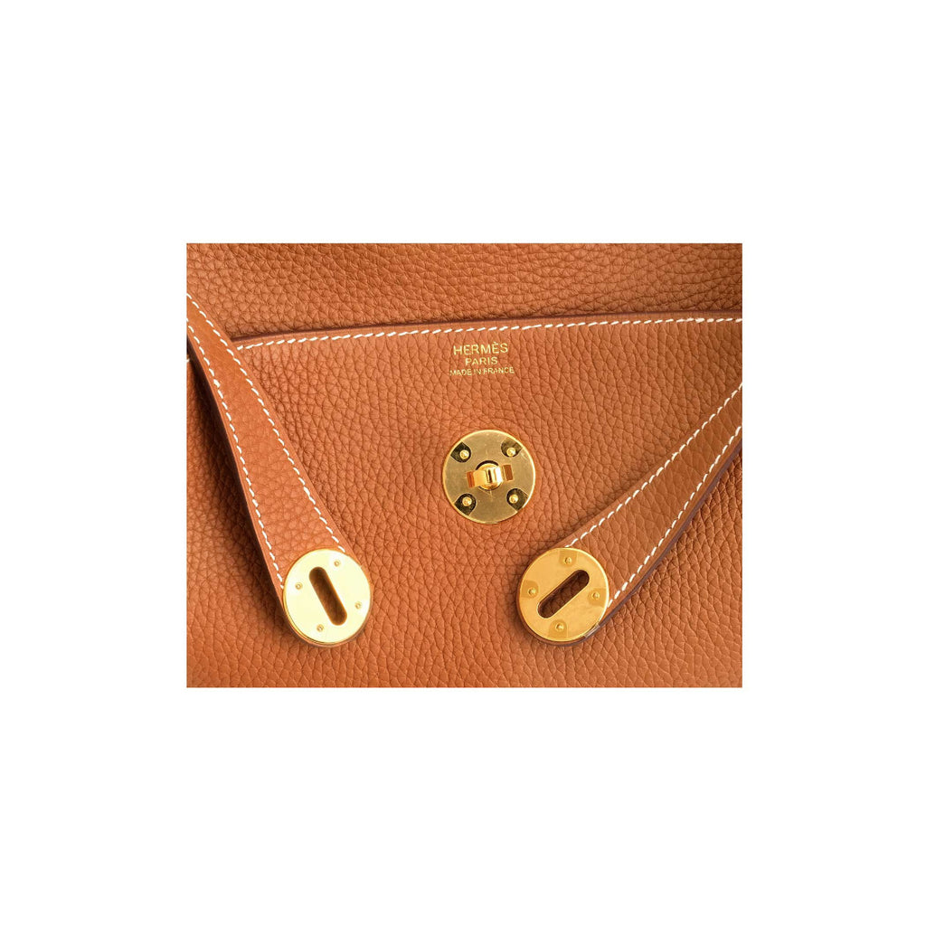 Hermès Gold Clemence Lindy 30