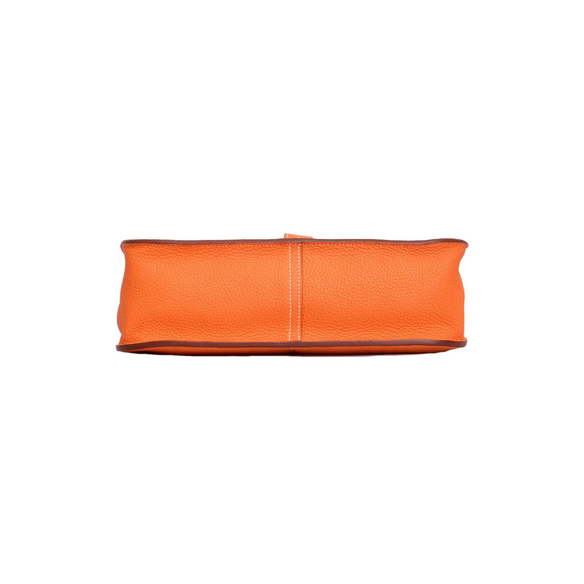 Hermès Orange Clemence Leather Halzan 31