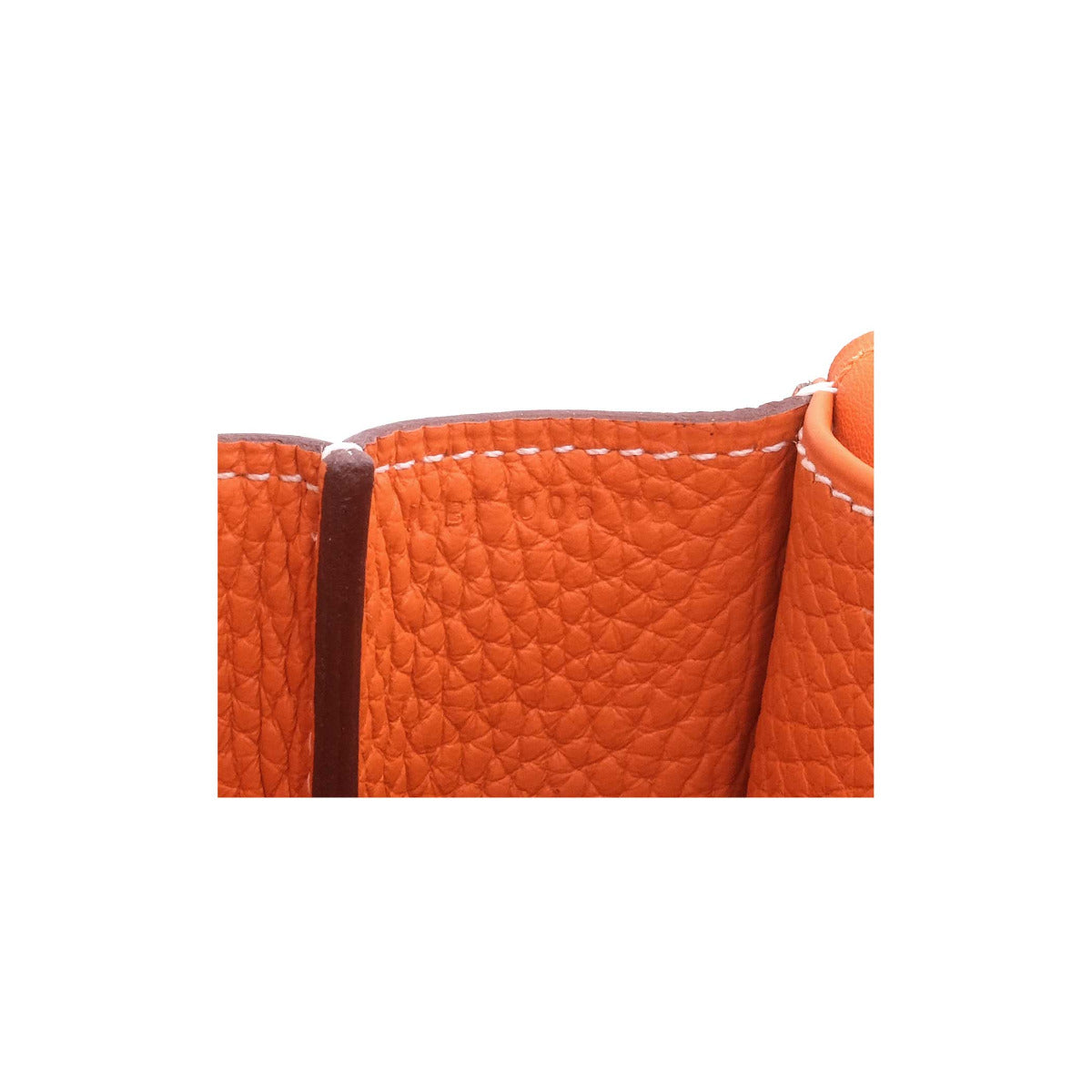 Hermès Orange Clemence Leather Halzan 31