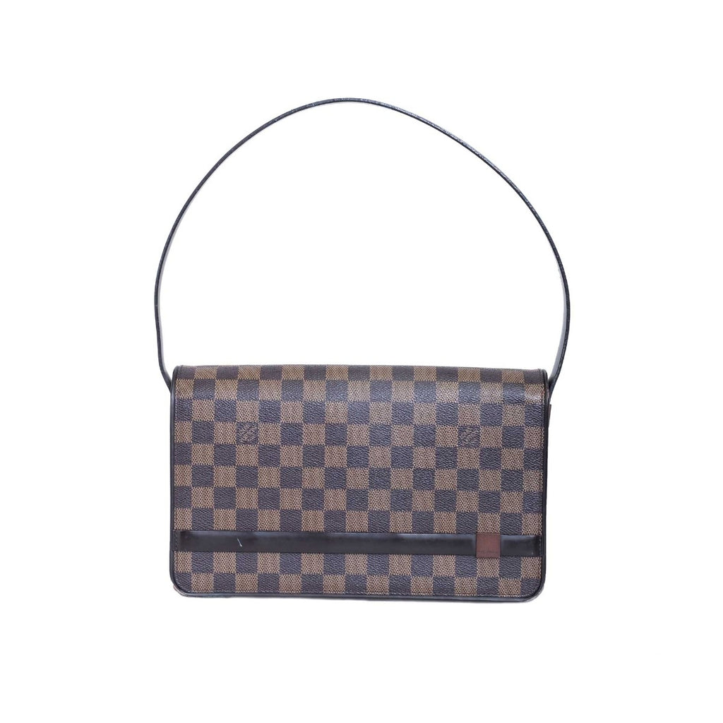 LOUIS VUITTON Damier Ebene Tribeca Long Bag