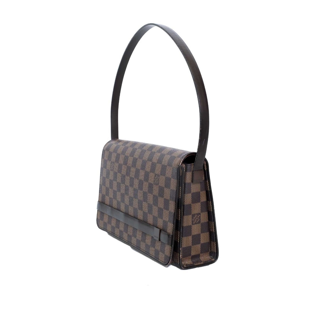 LOUIS VUITTON Damier Ebene Tribeca Long Bag