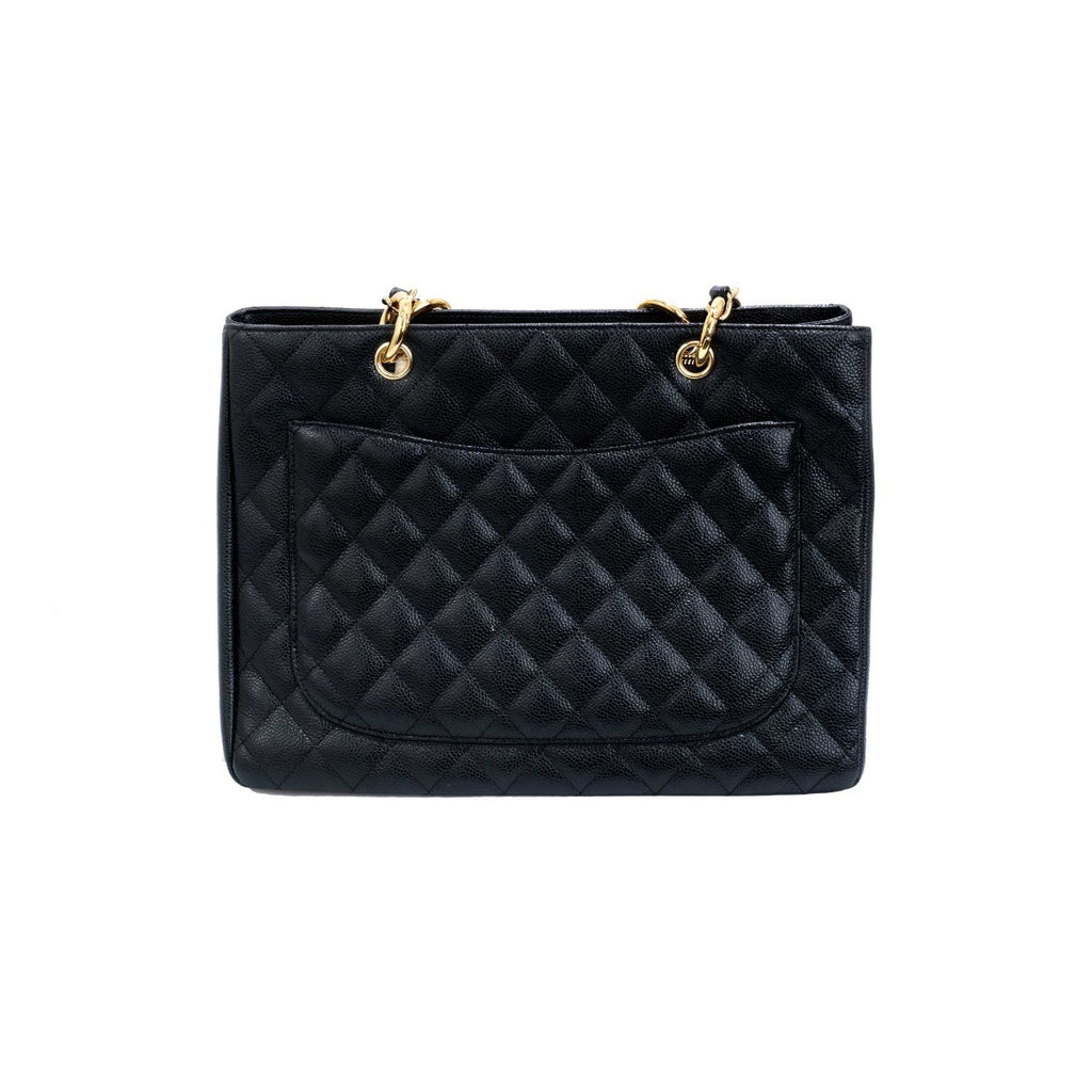 Chanel Caviar Grand Shopping  Black Tote