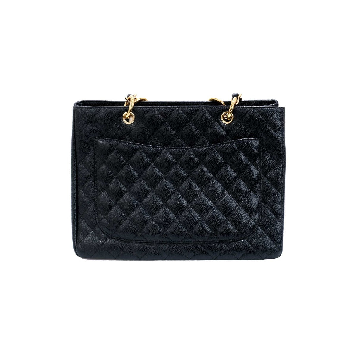 Chanel Caviar Grand Shopping  Black Tote